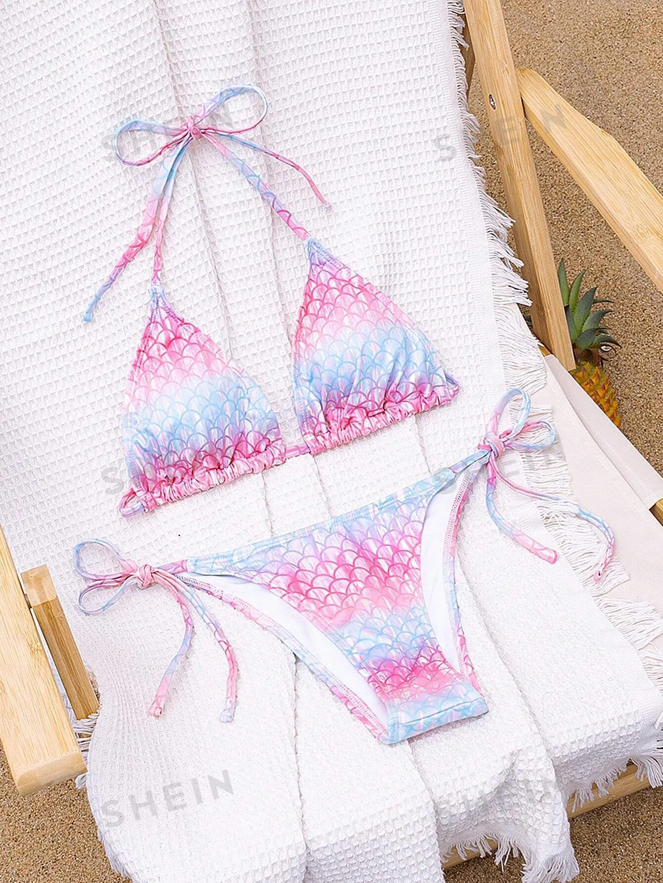 13473 2a-01-17 Bikini diseño escamas 2 Pzas