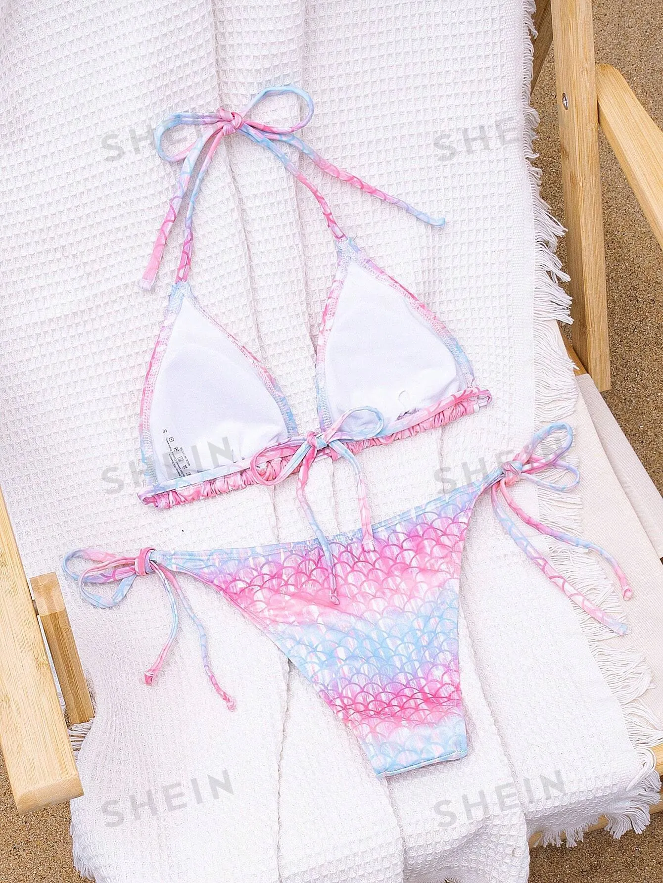 13473 2a-01-17 Bikini diseño escamas 2 Pzas