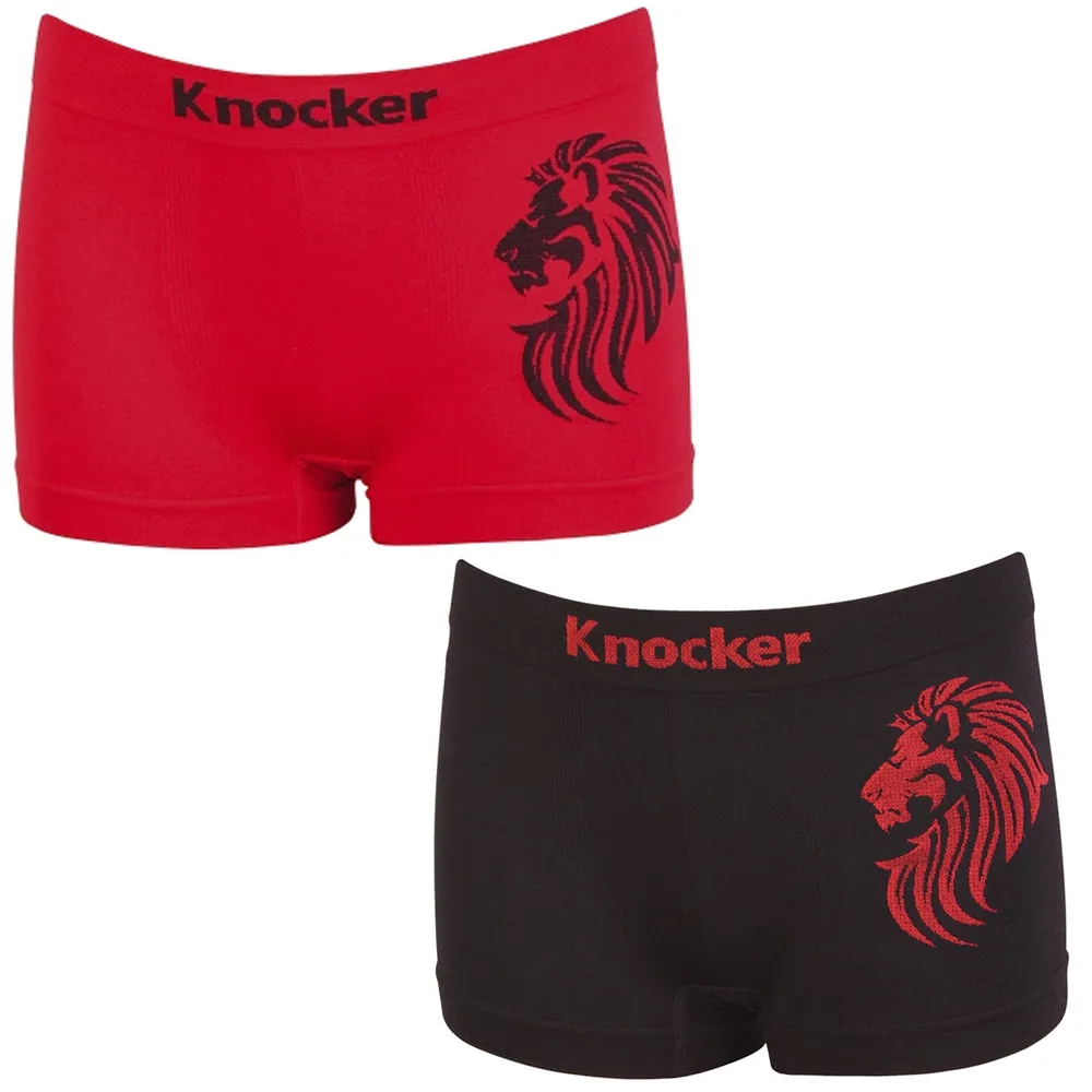 6pc Knocker Boys Seamless Comfort Boxer Briefs Underwear Non-irritating Shorts M