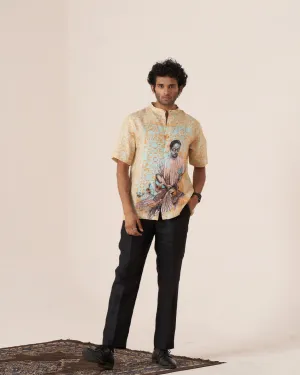 Bohemian Soul (Pure Linen Short Sleeve Shirt)  AddysForMen