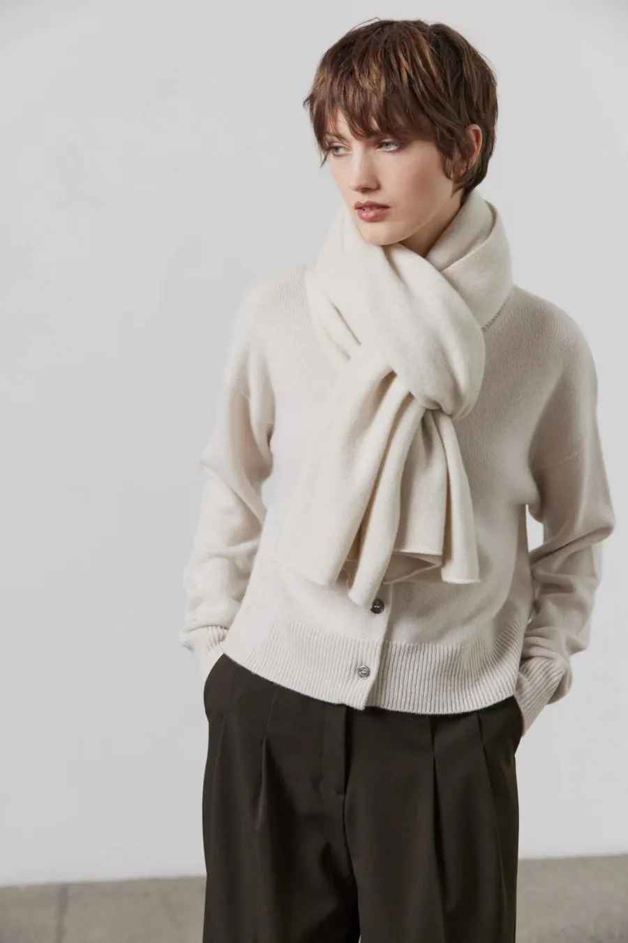 Cashmere Scarf Putty
