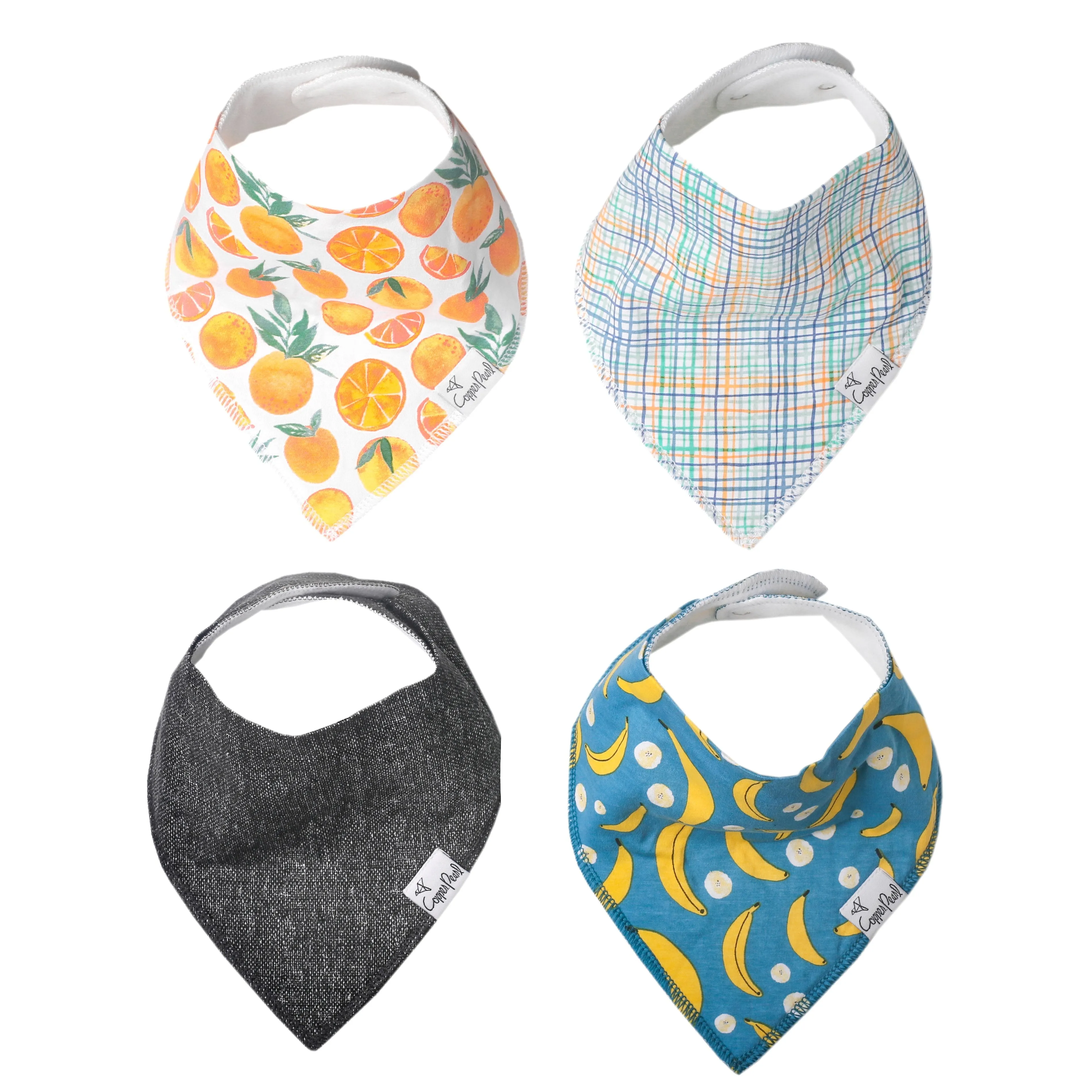 Copper Pearl Baby Bandana Bibs | Citrus