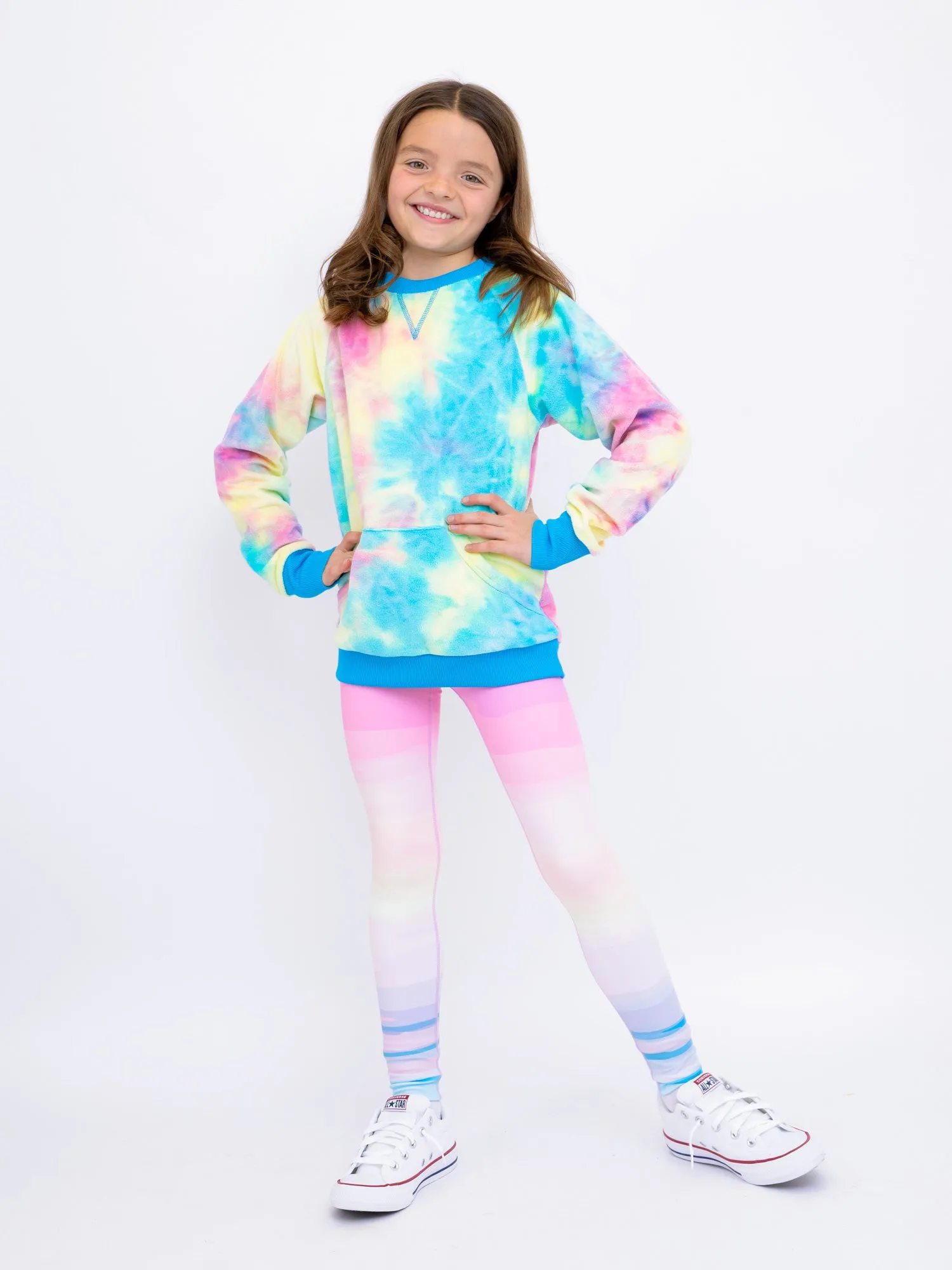 Cotton Candy Tie Dye Sweatshirt and Kimberly Leggings Gift Set