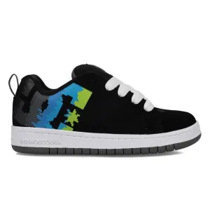 DC Boys Black/Multi Court Graffik Shoe