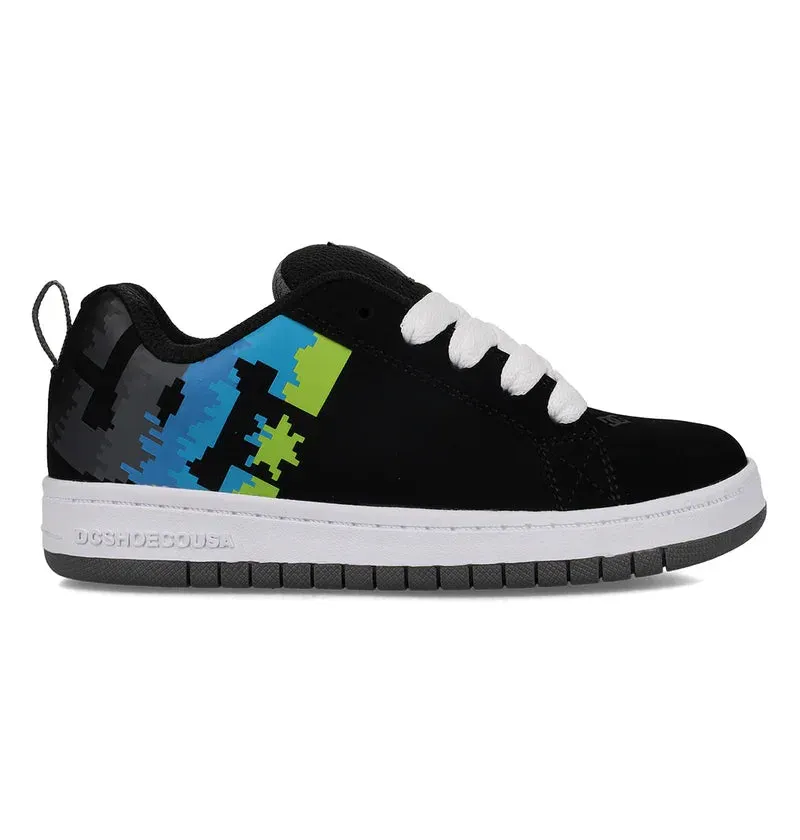 DC Boys Black/Multi Court Graffik Shoe