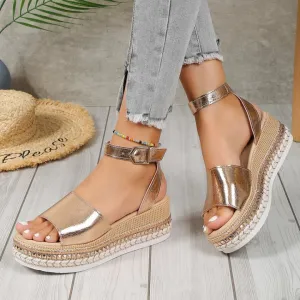 Orla | Elegant Summer Wedge Sandals