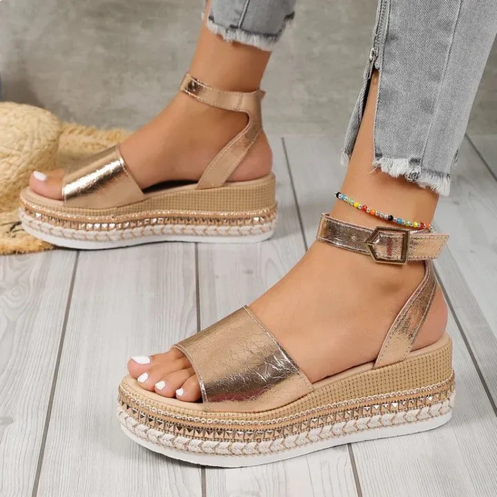 Orla | Elegant Summer Wedge Sandals