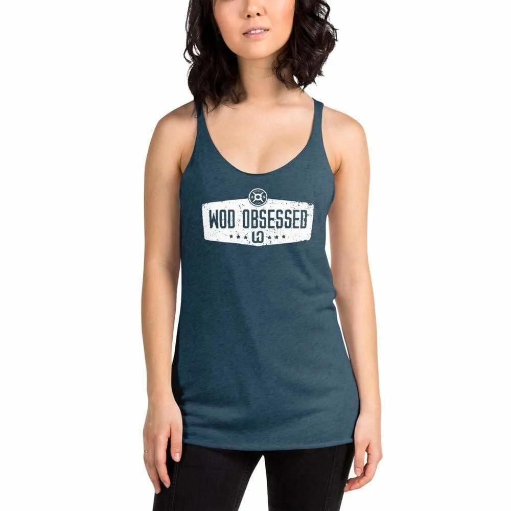 Women's Extreme Lightweight WOD Obsessed Vintage Barbell Racerback Tank