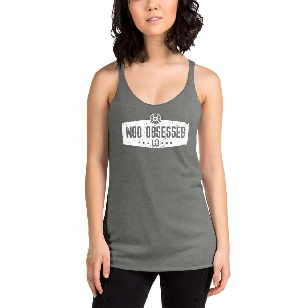 Women's Extreme Lightweight WOD Obsessed Vintage Barbell Racerback Tank