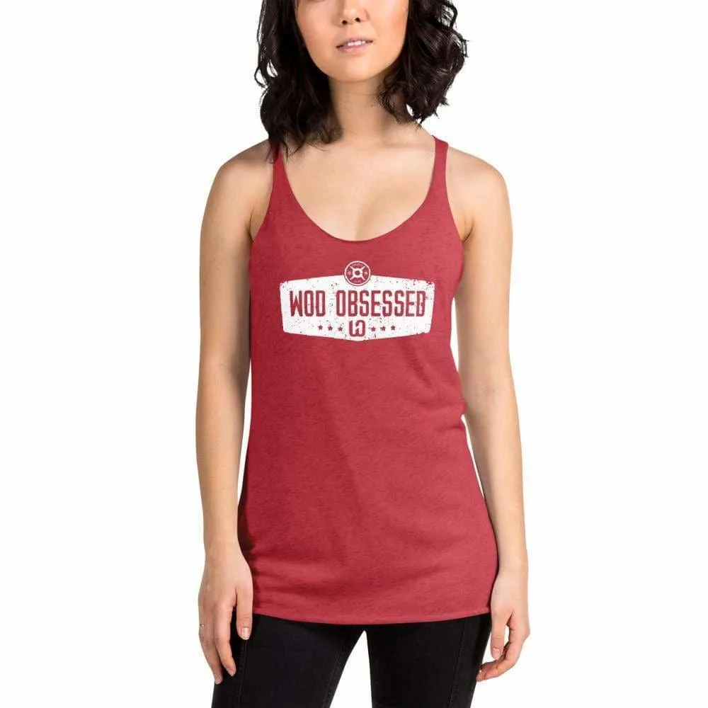 Women's Extreme Lightweight WOD Obsessed Vintage Barbell Racerback Tank