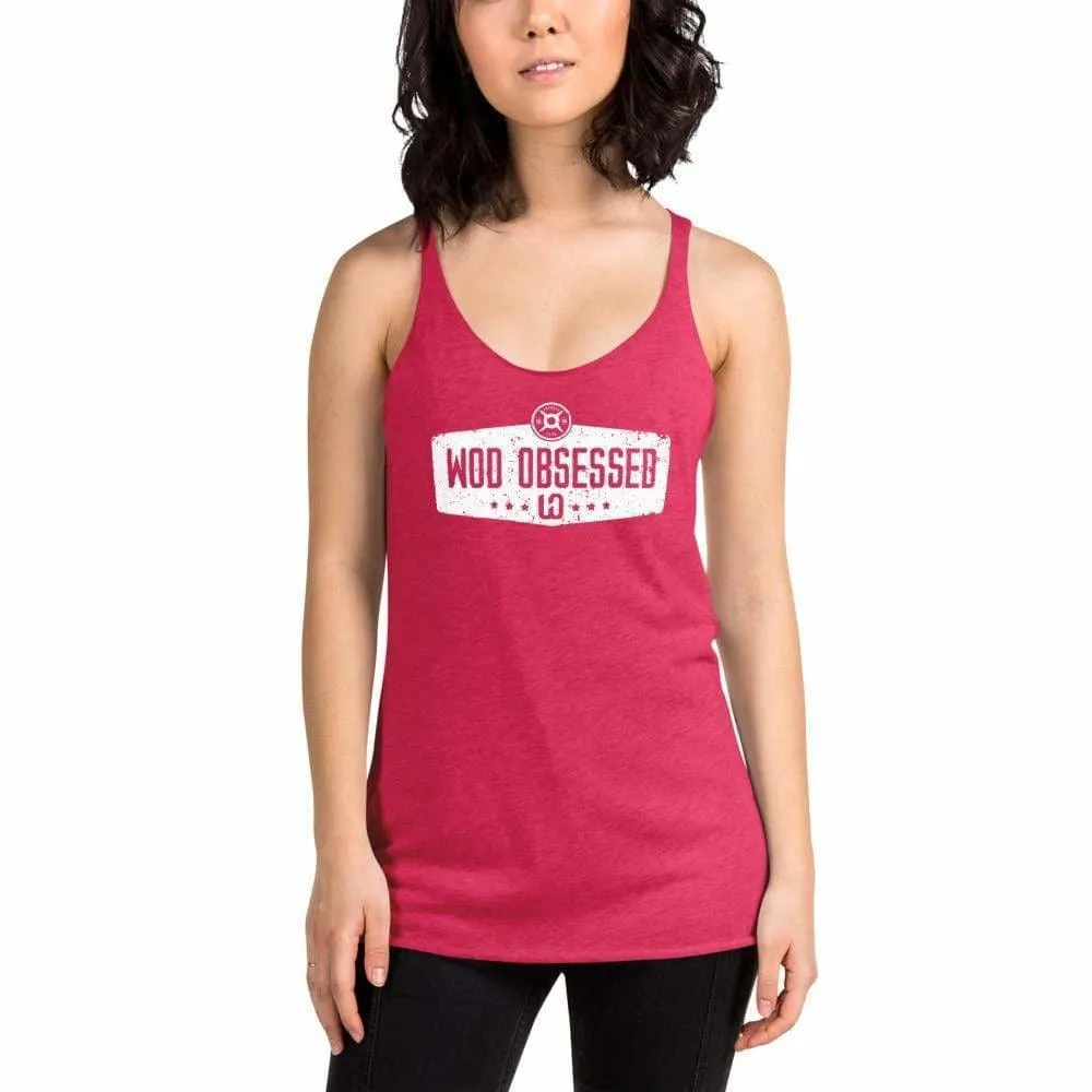Women's Extreme Lightweight WOD Obsessed Vintage Barbell Racerback Tank